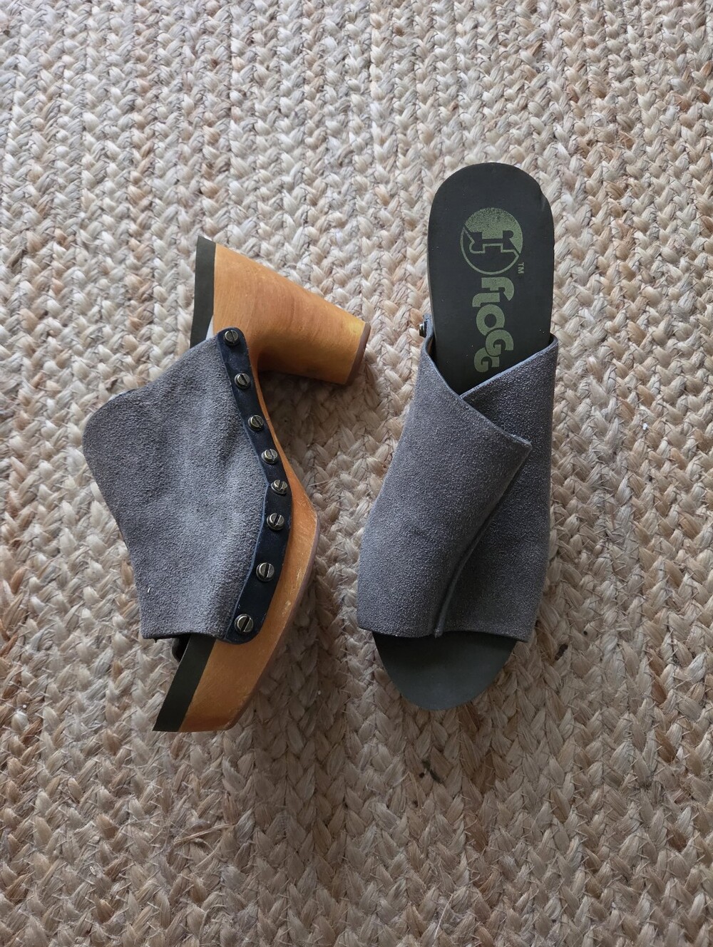 Womens FLOGG heeled Clogs Size 8.5